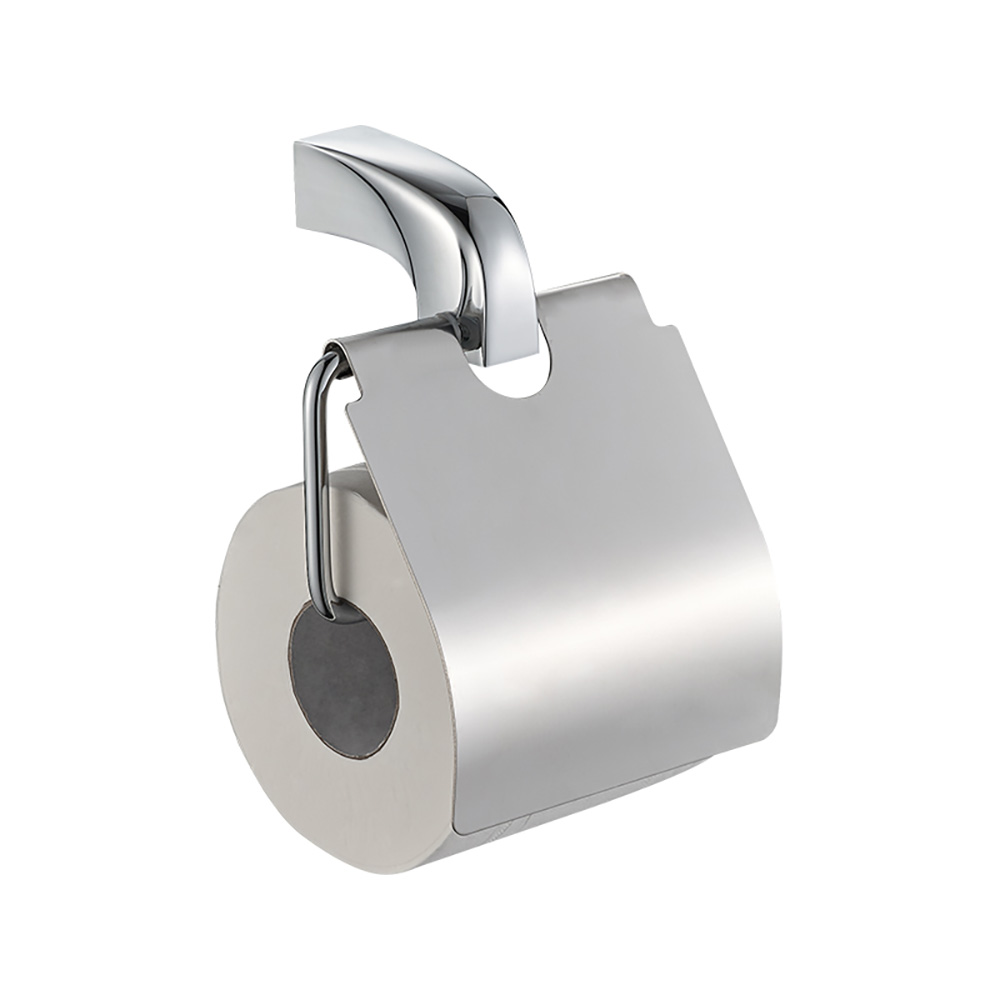 Porte-papier hygiénique avec couvercle, porte-rouleau de salle de bains, accessoires de salle de bains muraux en alliage de Zinc, OJ-L20510J