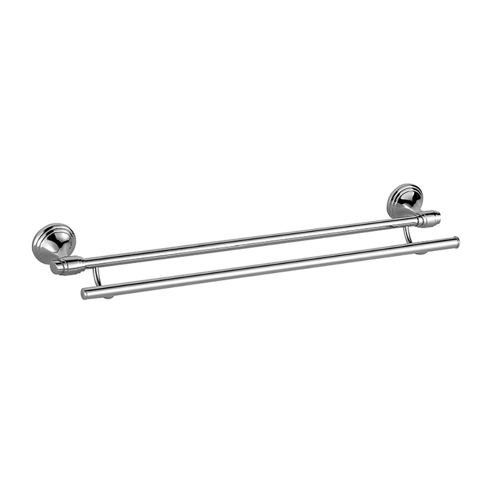 Porte-serviettes Double en alliage de Zinc, pour salle de bains et toilettes, accessoires de salle de bains, OJ-L4202J